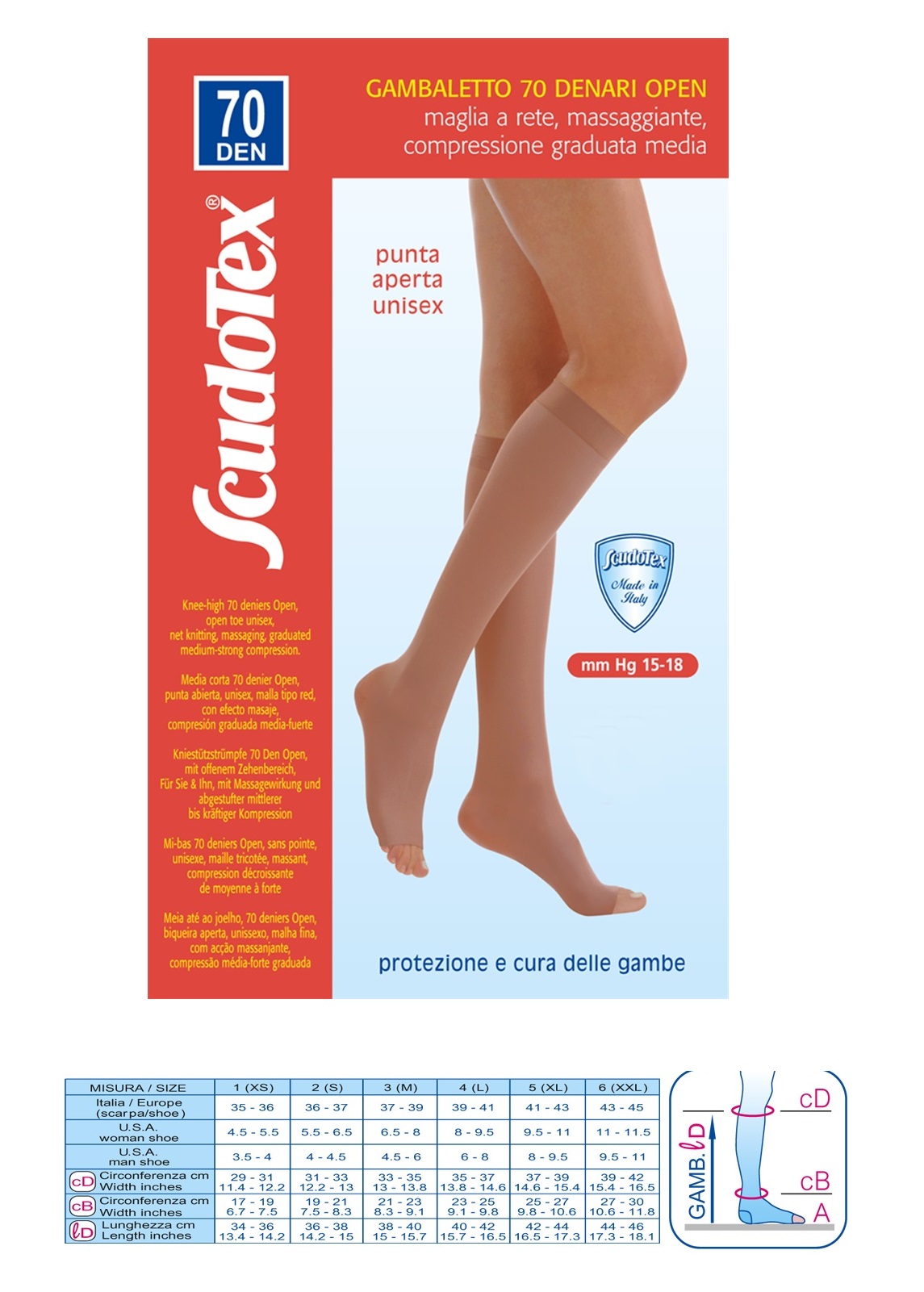 Scudotex gamb. 70-p/a nero 2