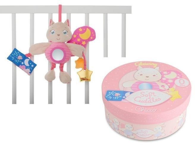 pannello da lettino scoiattolo rosa