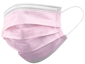 Gisafe Mascherina Chirurgica Filtrante 98% 3 Veli Tipo Iir Con Elastici - Adulti - Rosa - Flowpack (Conf. 10 Pz.)