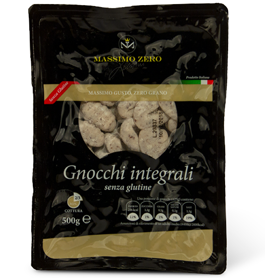 Massimo Zero Gnocchi Integrali Pasta Senza Glutine 500 g
