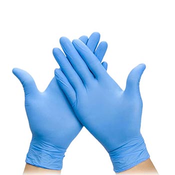 GUANTI NITRILE M S/POLV SAF