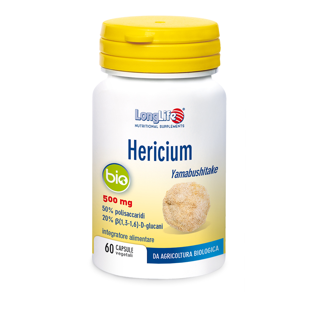 LongLife Hericium Bio Integratore Difese Immunitarie 60 Capsule