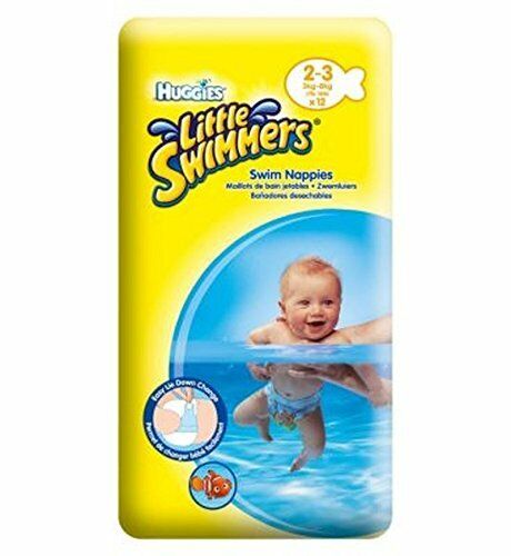 Huggies Little Swimmers Pannolino Costumino Bambini Taglia Small 3-8 Kg 12 Pannolini