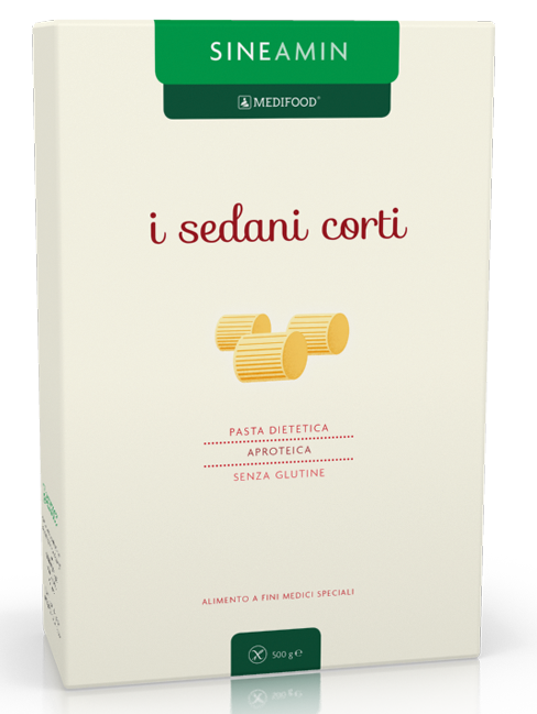 Sineamin Sedani Corti Pasta Aproteica Senza Glutine 500 g
