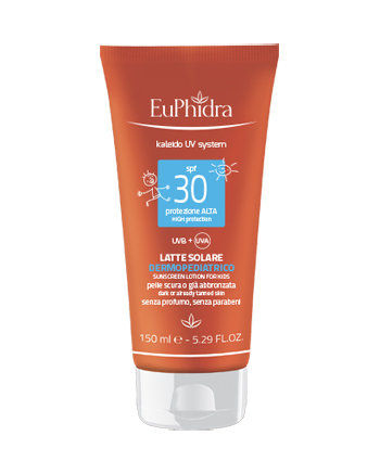 ZETA FARMACEUTICI EUPHIDRA PROTEZIONE SOLARE KALEIDO UV SYSTEM LATTE SOLARE BAMBINI DERMOPEDIATRICO SPF30+ 150ML