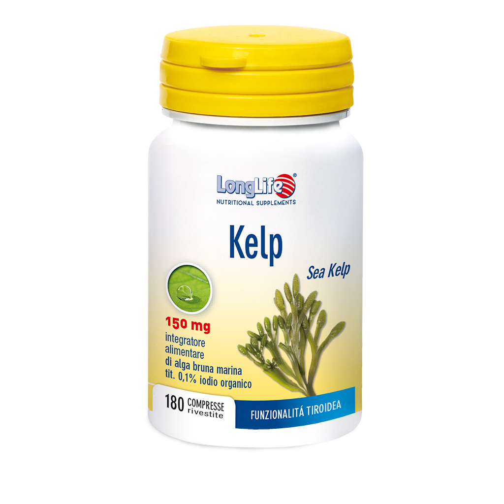 LongLife Kelp Alga Bruna Integratore di Iodio 180 Compresse