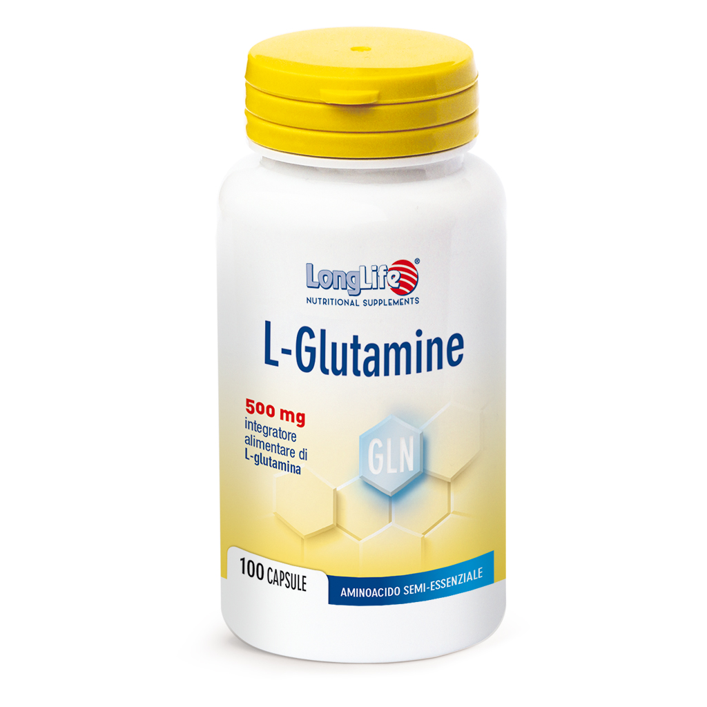 LongLife L-glutamine Integratore Muscolare 100 Capsule