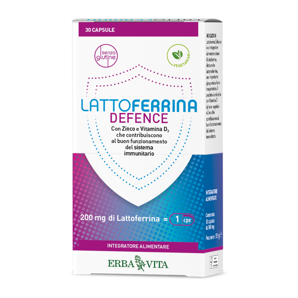Erba Vita Lattoferrina Defence Integratore alimentare 30 Capsule