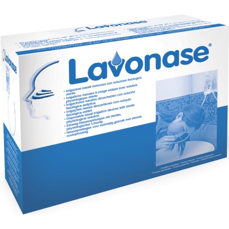 Lavonase siringa spray nasale non sterile 5 ml luer-lock con cappuccio + ugello nasale con raccordo luer-lock + perforatore con valvola non ritorno con tappo