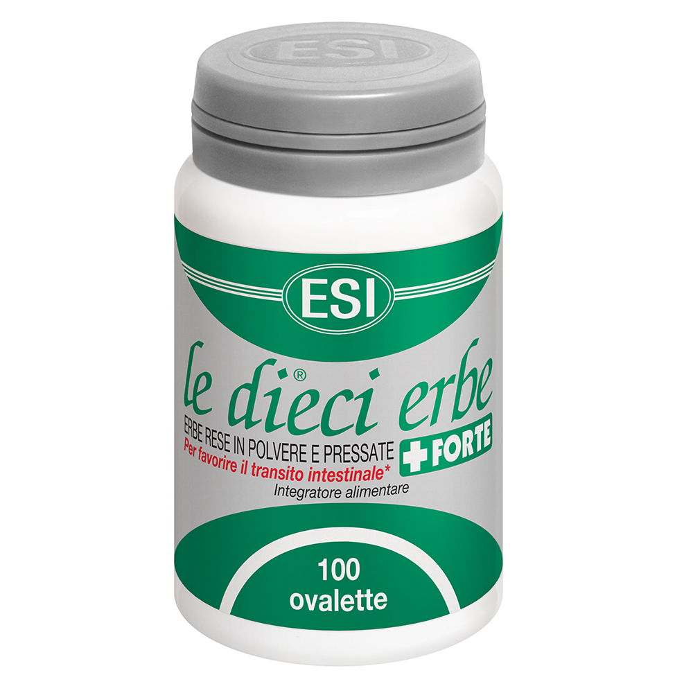 Esi Le Dieci Erbe + Forte Integratore Per il Transito Intestinale 100 Ovalette