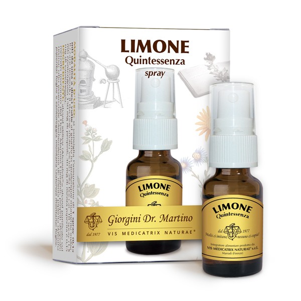 Giorgini Limone Quintessenza Spray Per la Digestione E Benessere Di Naso E Gola 15 ml