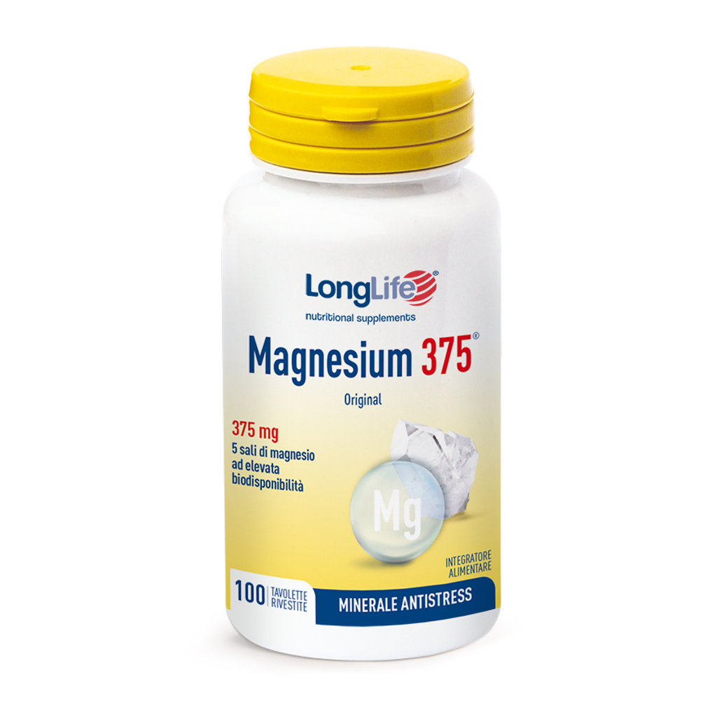 Longlife Magnesium 375 Integratore Magnesio 100 Tavolette