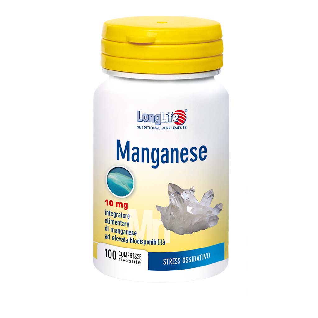 LongLife Manganese Integratore Antiossidante 100 Compresse