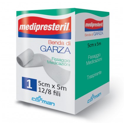 Medipresteril Benda di Garza 12/8 cm 5x5 m