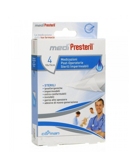 Medipresteril Medicazione Post Operatoria Delicata in TNT 10x20 cm 5 Pezzi