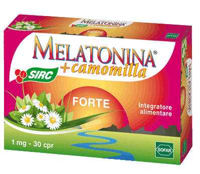 Melatonina Forte + Camomilla Integratore Sonno 30 Compresse