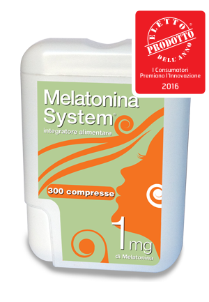 Melatonina System 1 MG per Jet Lag 300 Compresse
