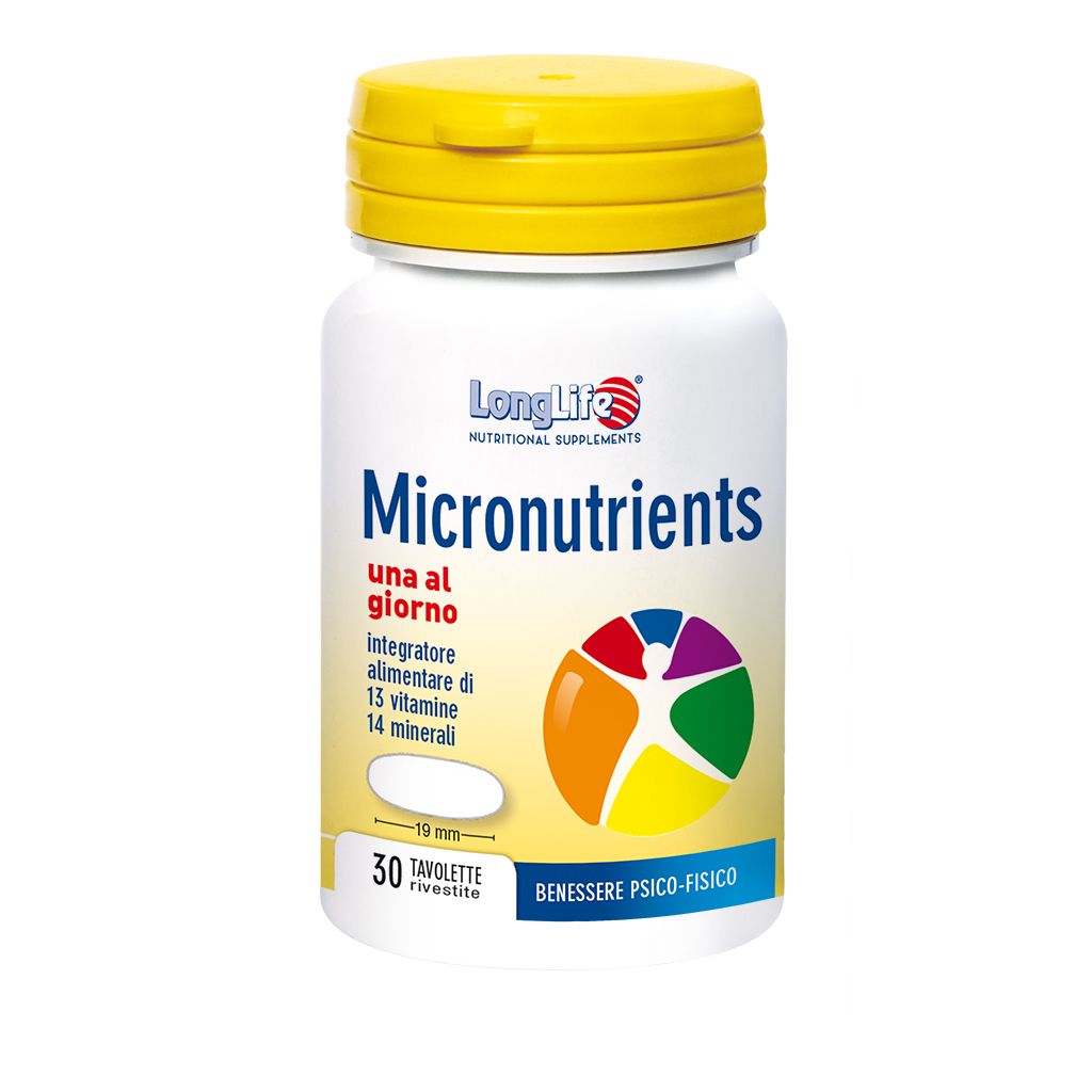 LongLife Micronutrients Integratore Multivitaminico 30 Tavolette