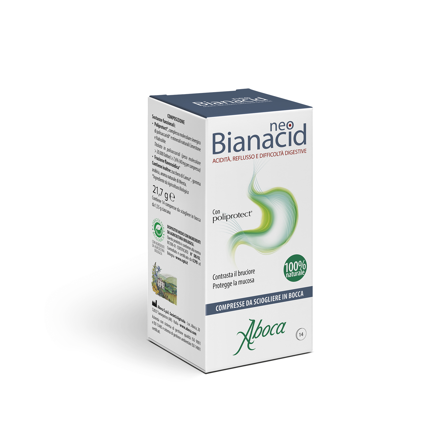 Aboca NeoBianacid Acidità e Reflusso 14 Compresse Masticabili