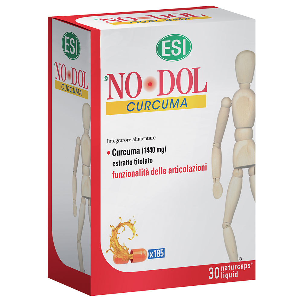 Esi No-Dol Curcuma Integratore Naturale Ossa e Articolazioni 30 Naturcaps