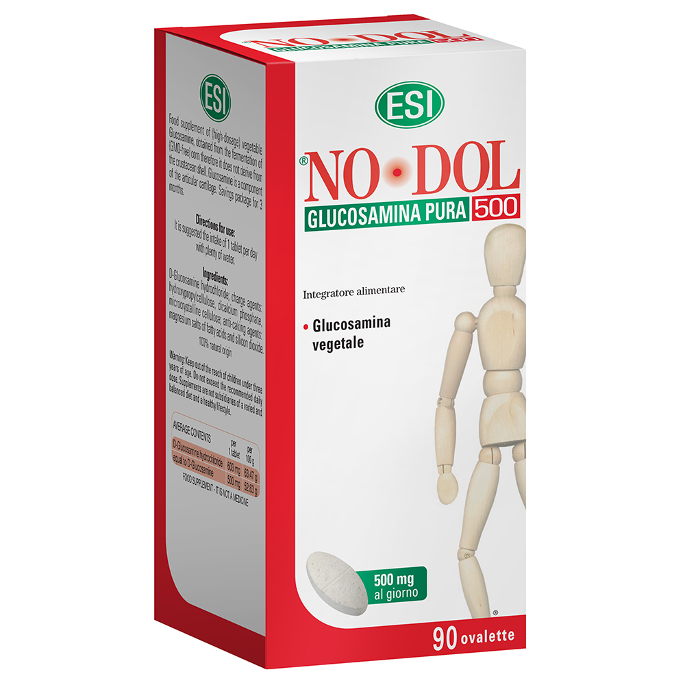 Esi No Dol Glucosamina Pura 500 Integratore Articolazioni 90 Ovalette