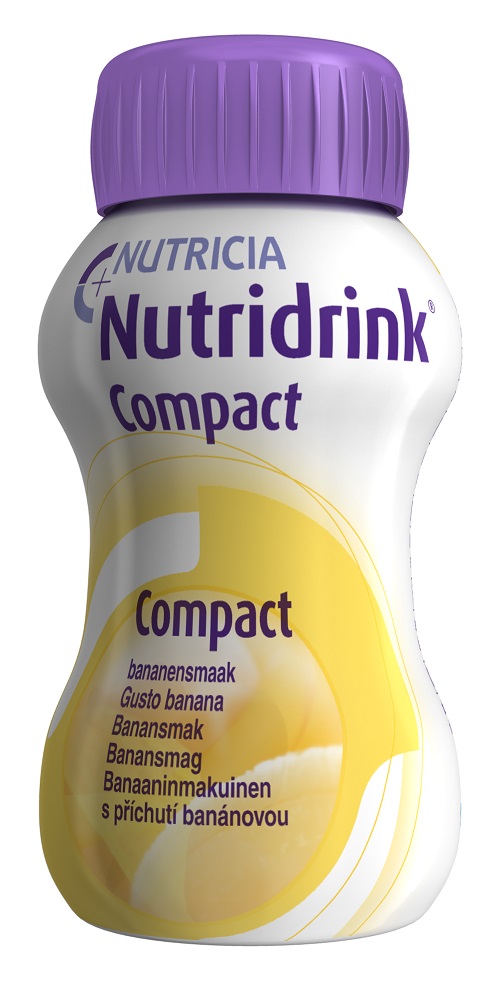 Nutridrink Compact Integratore Nutrizionale Gusto Banana 4x125 ml