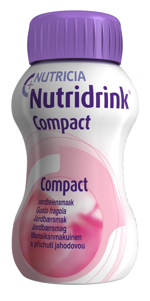 Nutridrink Compact Integratore Nutrizionale Gusto Fragola 4x125 ml