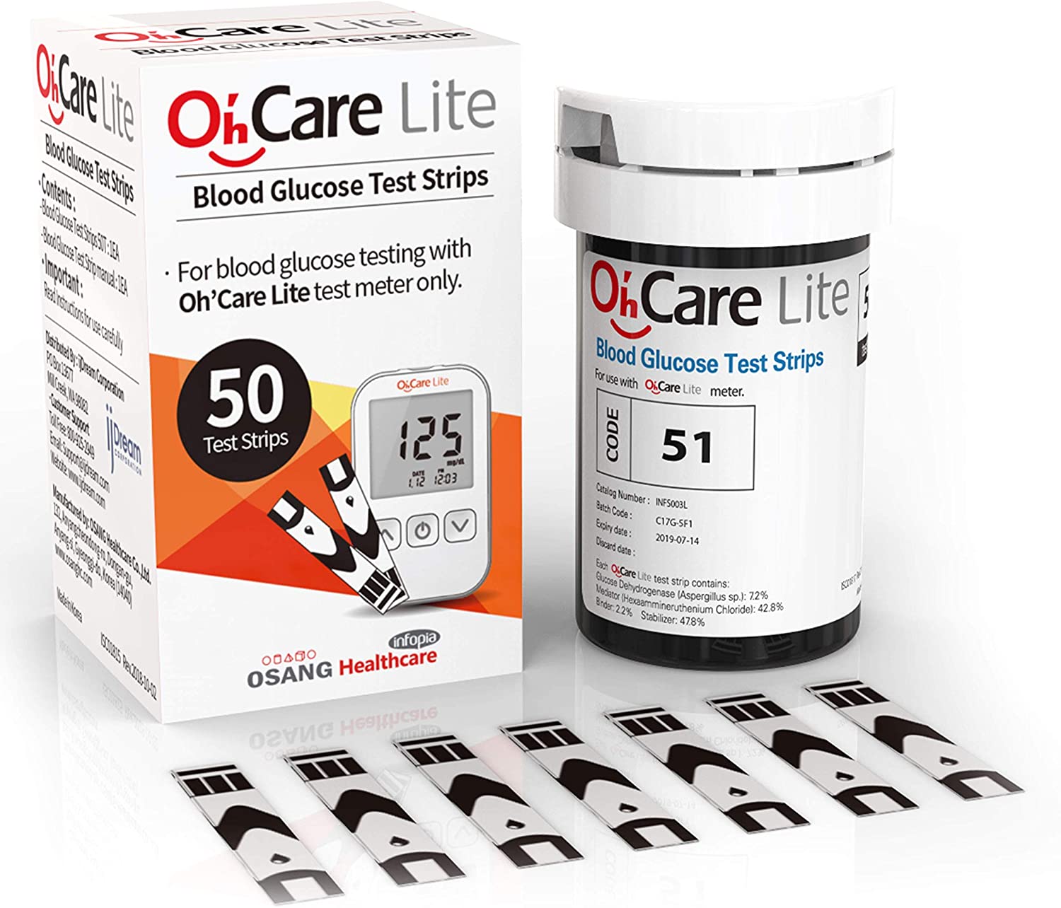 OH&#039;CARE LITE STR GLICEMIA 25PZ