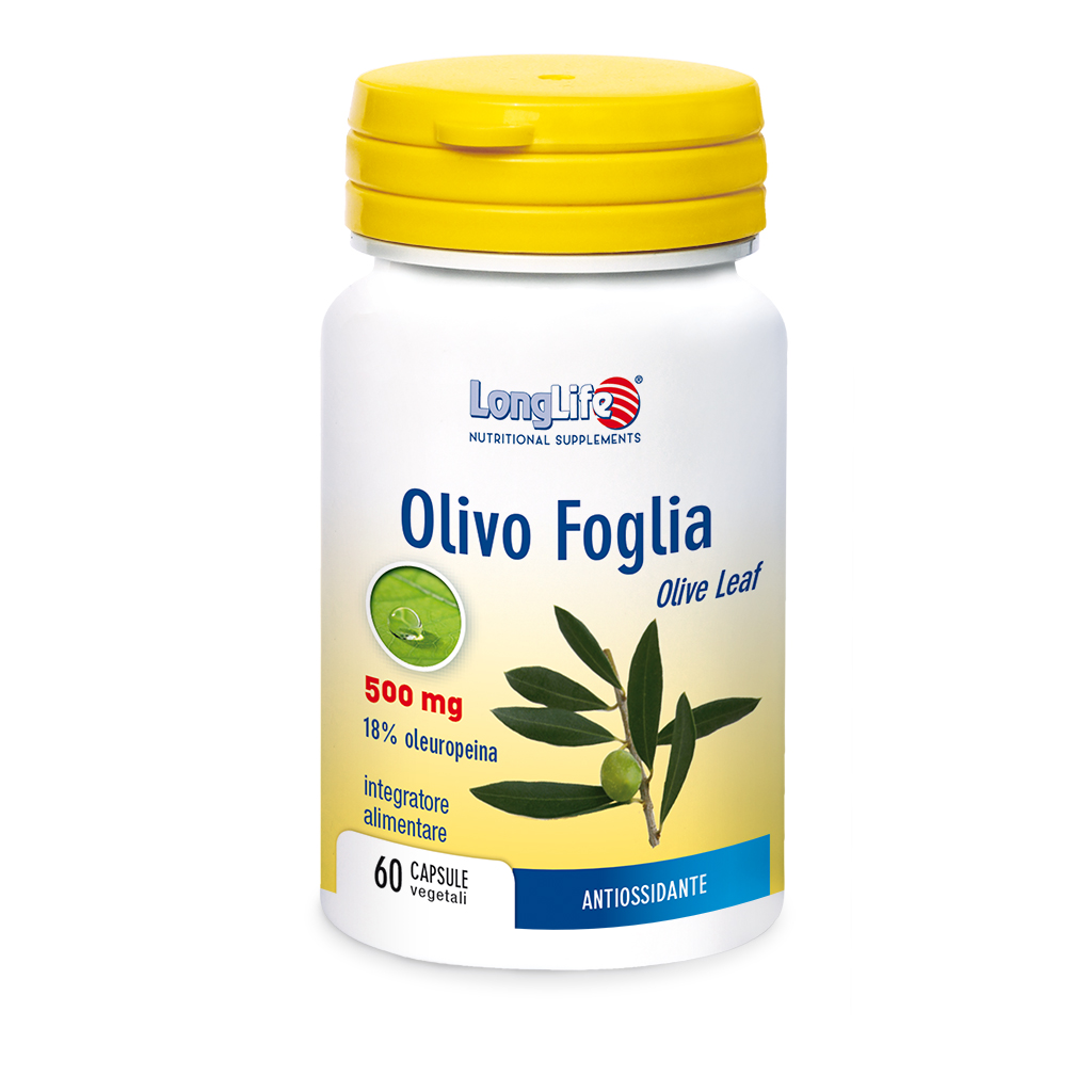 LongLife Oliva Foglia 500 mg Integratore 60 Capsule