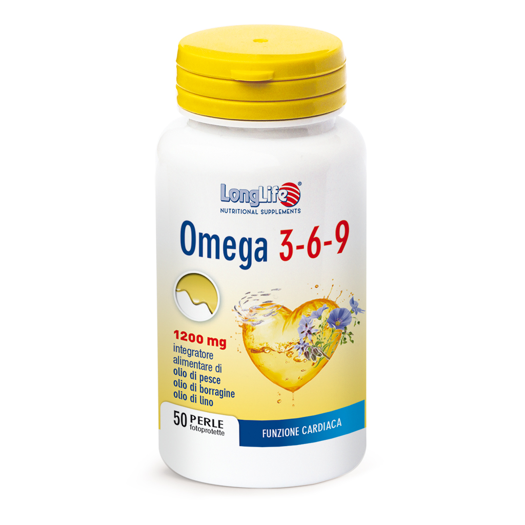 LongLife Omega 3-6-9 Integratore Di Acidi Grassi 50 Perle