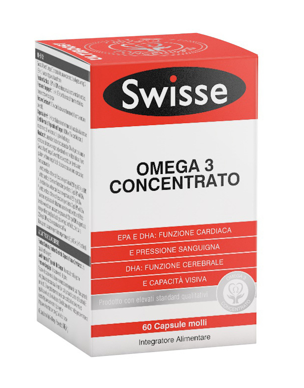 Swisse Omega 3 Concentrato Integratore Per il Cuore 60 Capsule