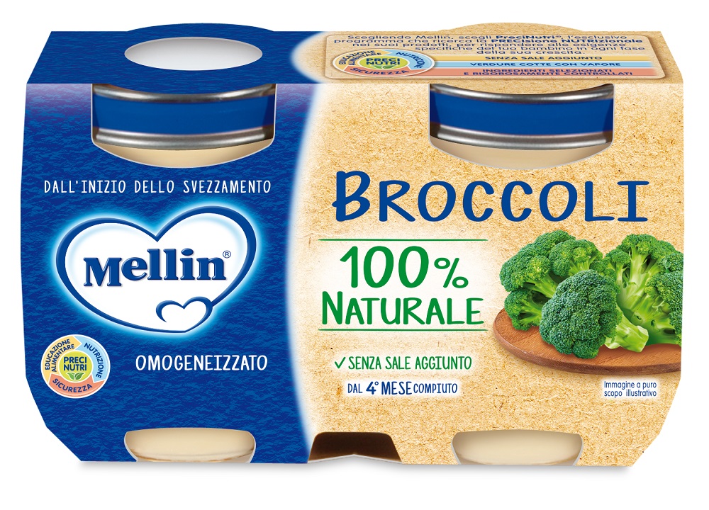 Mellin Omog Broccoli 2X125G