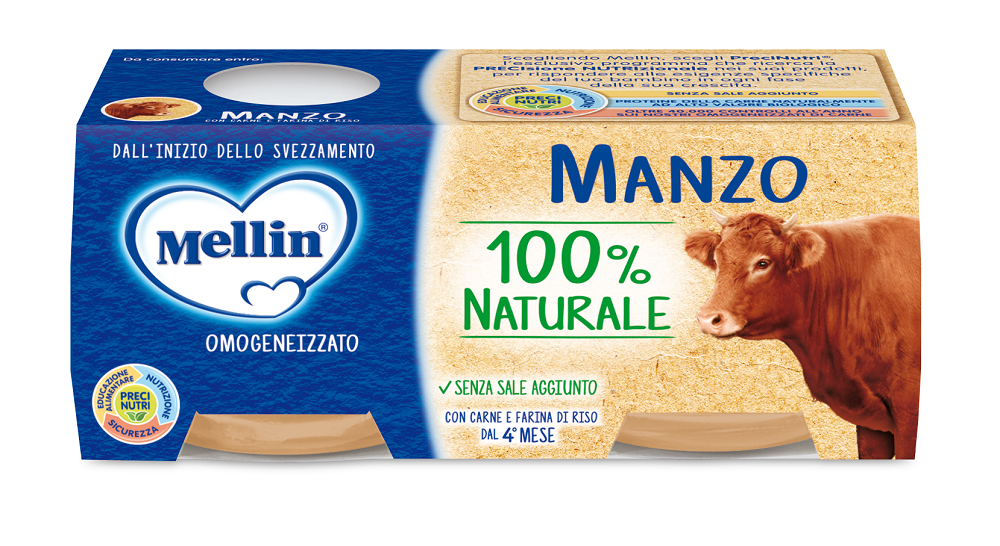 Mellin Omogeneizzato Di Manzo 2 x 80 g