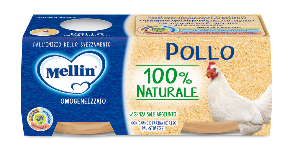 Mellin Omogeneizzato Di Pollo 2 x 80 g