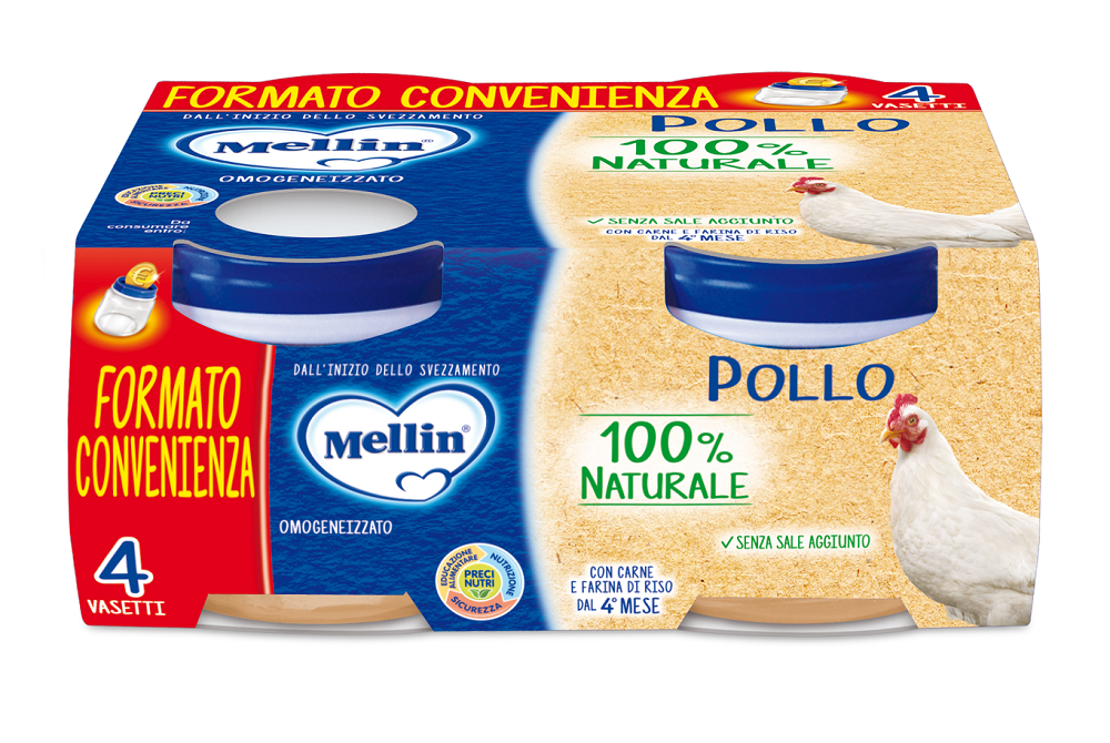 Mellin Omogeneizzato di Pollo 4 x 80 g
