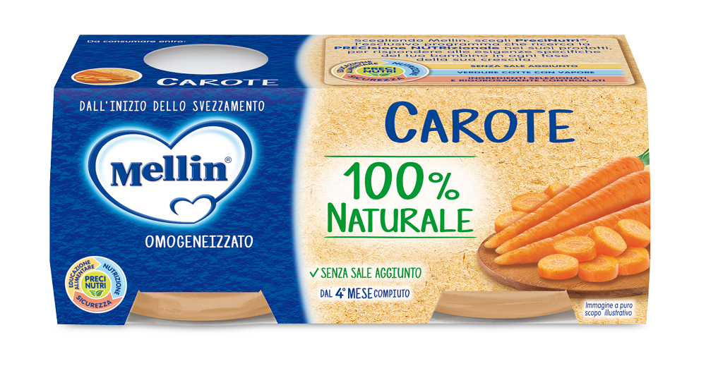 Mellin Omogeneizzato di Carote 2 x 80 g