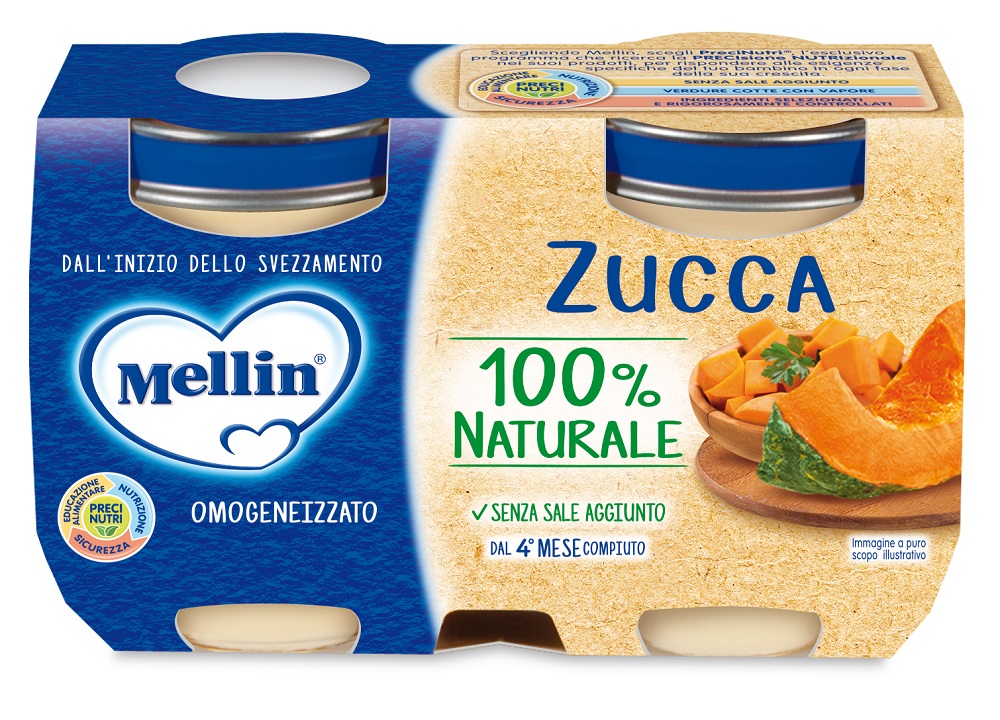 Mellin Omog Zucca 2X125G