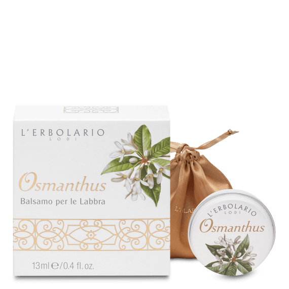 Osmanthus balsamo labbra sacchetto in raso edizione limitata 13 ml
