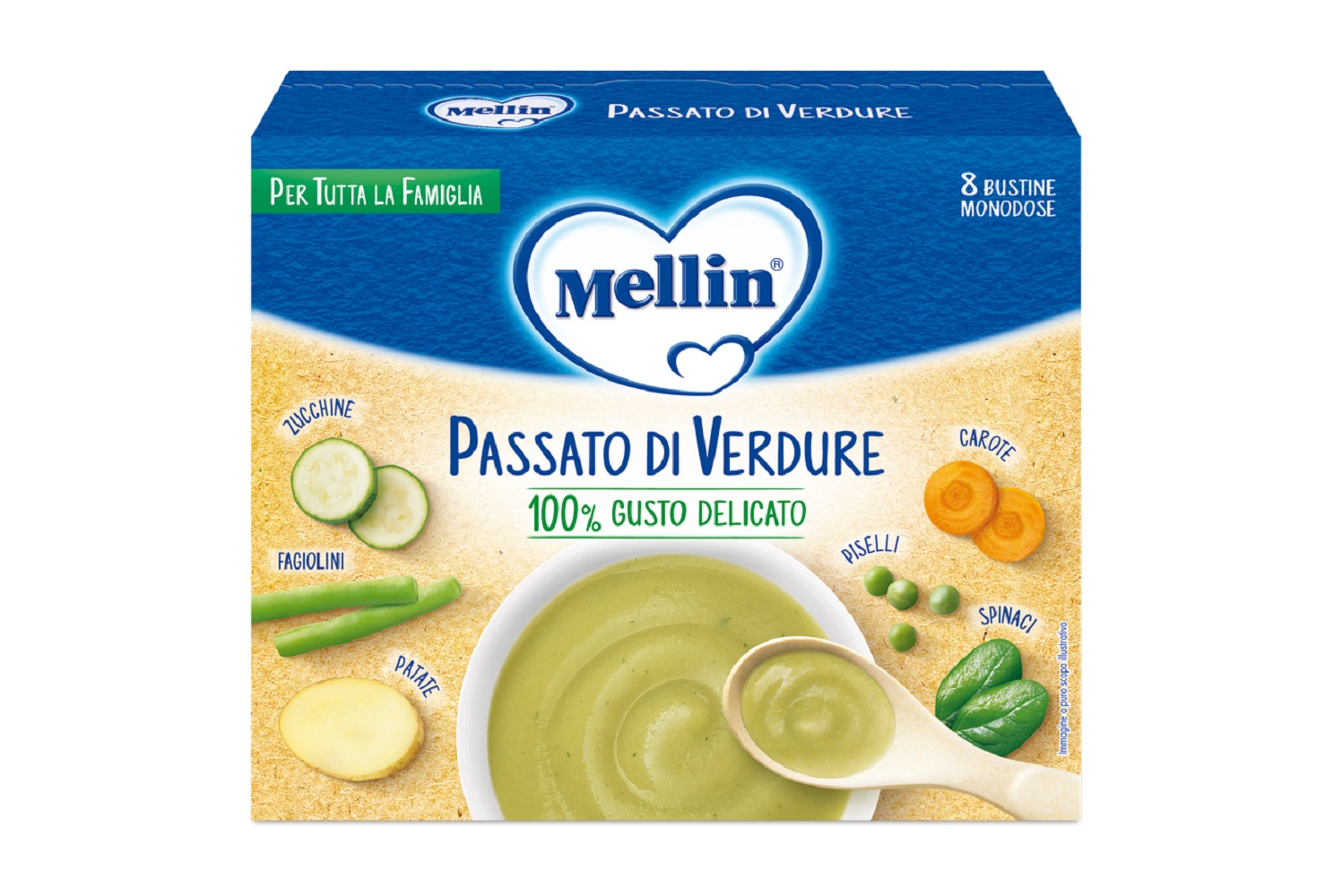 Mellin Passato Di Verdure 8 Bustine