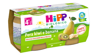 Hipp Bio Omogeneizzato Kiwi Banana Pera 2X80 g