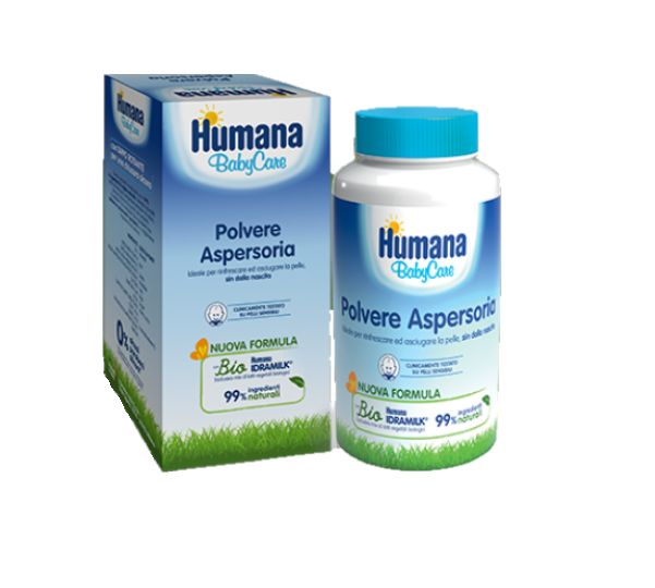 Humana Baby Polvere Aspersoria Lenitiva Rinfrescante Assorbente 150g