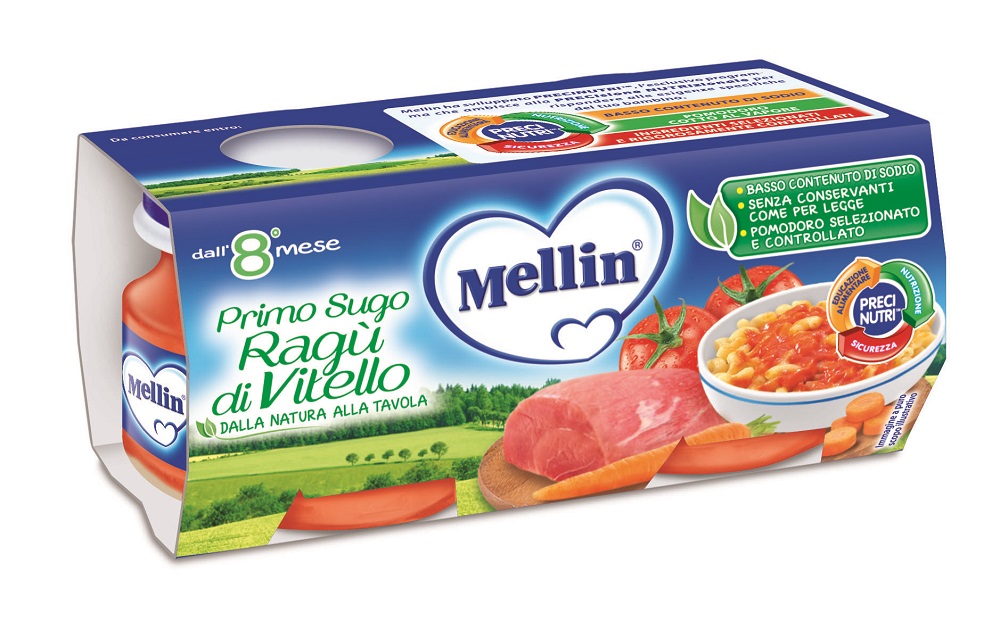 Mellin Primi Sughi Ragù Di Vitello 2 x 80g