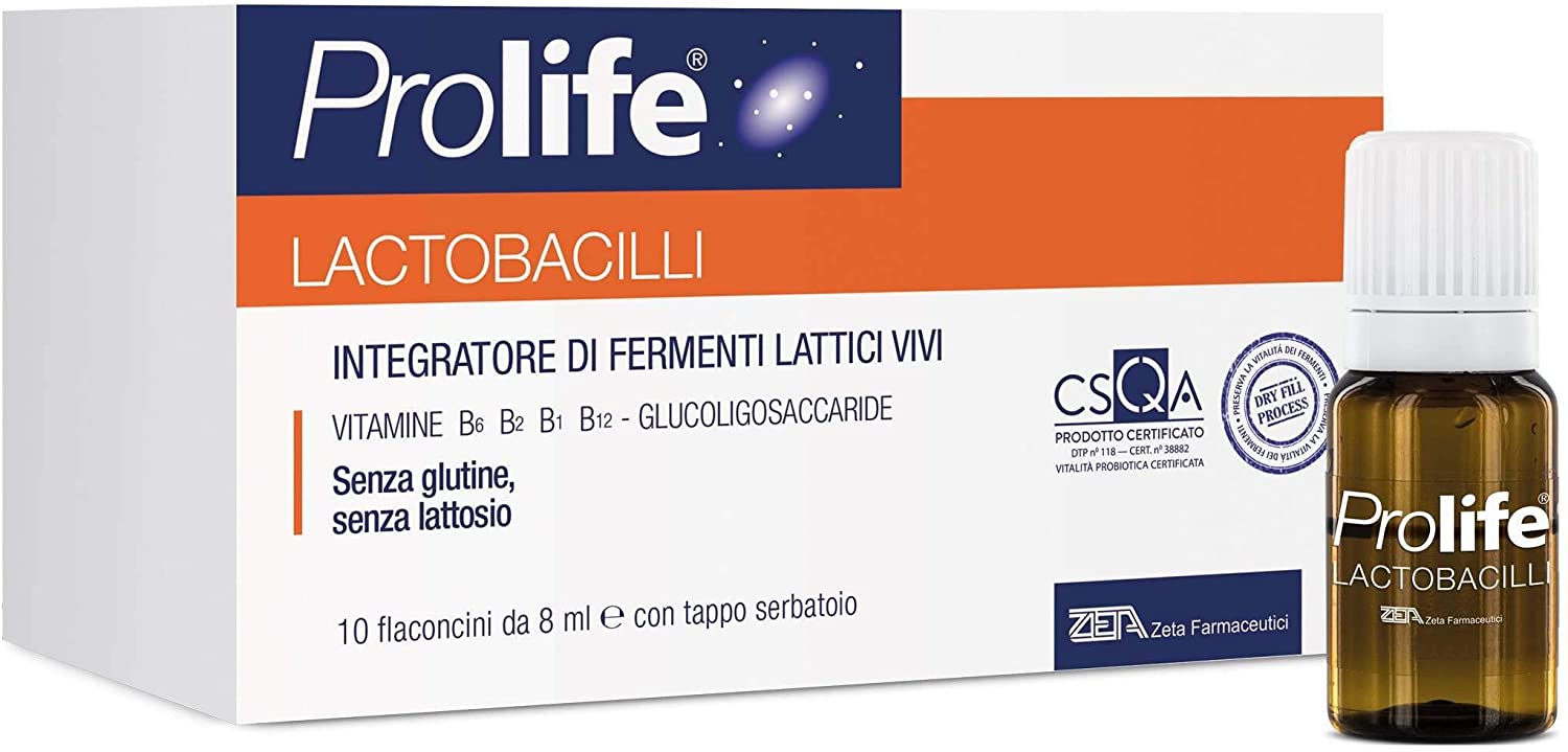 Prolife Lactobacilli Integratore Equilibrio Intestinale 10 Flaconcini