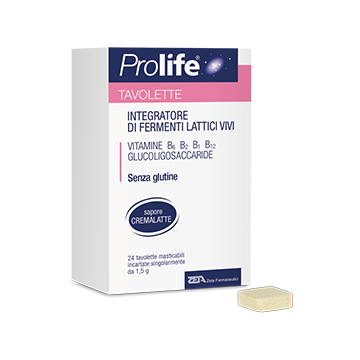 Prolife Tavolette Integratore Di Fermenti Lattici Vivi Bambini 24 Tavolette Masticabili