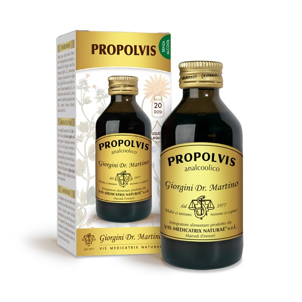 Dr. Giorgini Propolvis Liquido Analcolico Integratore Per la Gola  100 ml