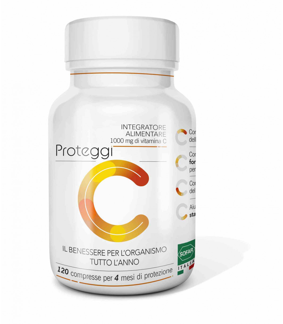 Proteggi C Integratore di Vitamina C 120 Compresse