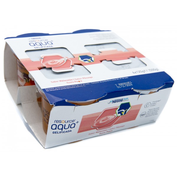 Resource Aqua+ Pesca Bevanda Gelificata 4x125 ml