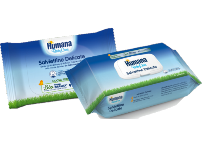 Humana Baby Salviettine Delicate 72 Pezzi