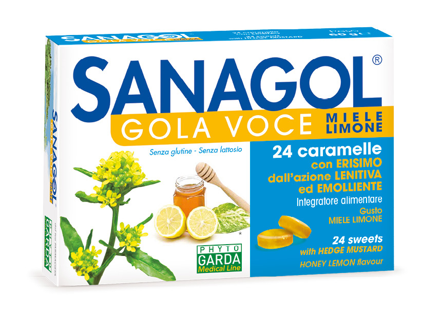 Sanagol Gola Voce Gola Voce Erisimo Caramelle Balsamiche Miele E Limone 24 Pezzi