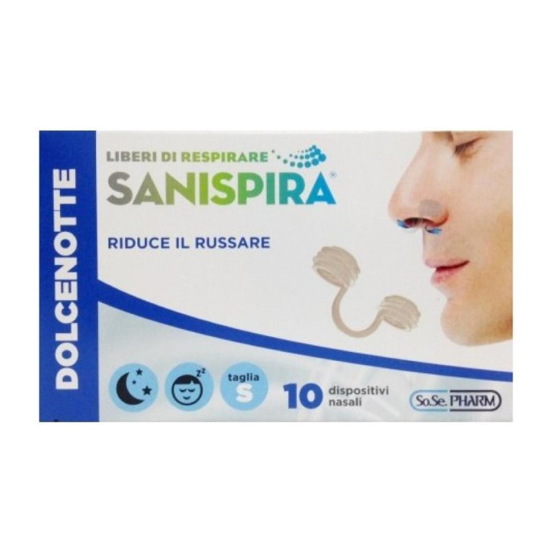 Sanispira Dolce Notte Filtri Nasali Contro Il Russare Misura S 10 Pezzi